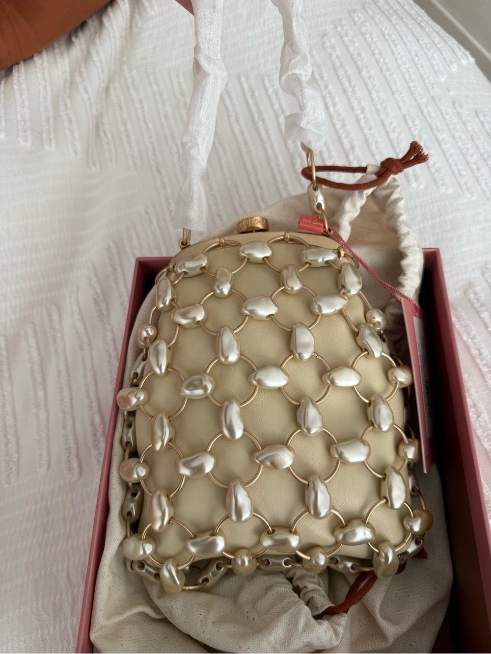 Cult Gaia Brielle Pearl Bag BRAND NEW - Picture 8 of 9